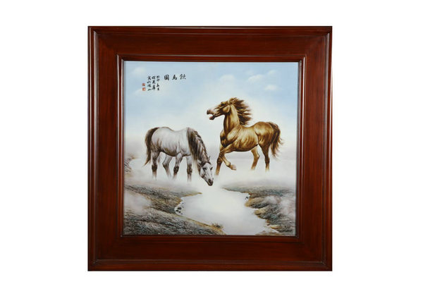 瓷板画